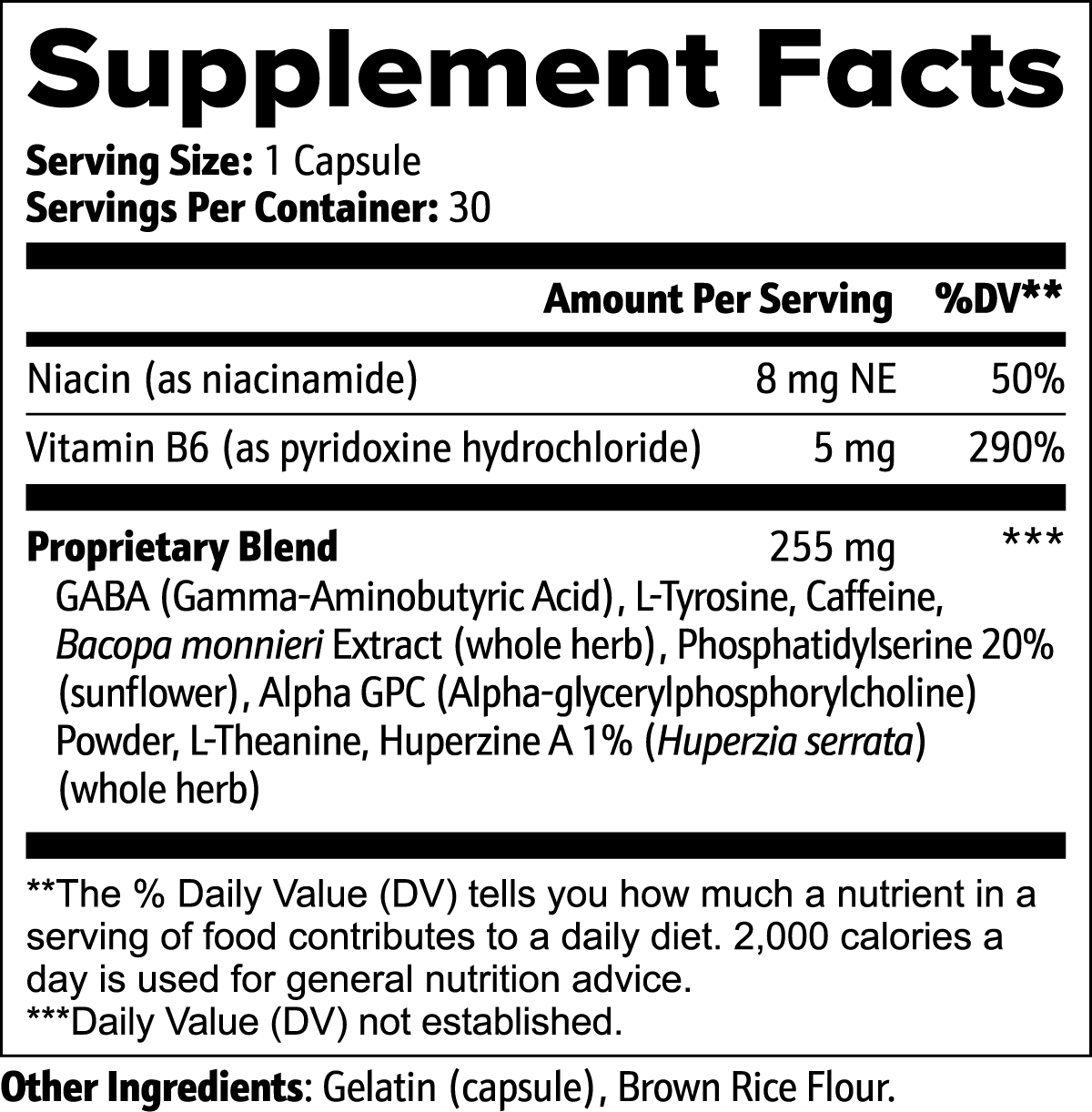 House of Bon Temps Cognitive Support capsules – product detail