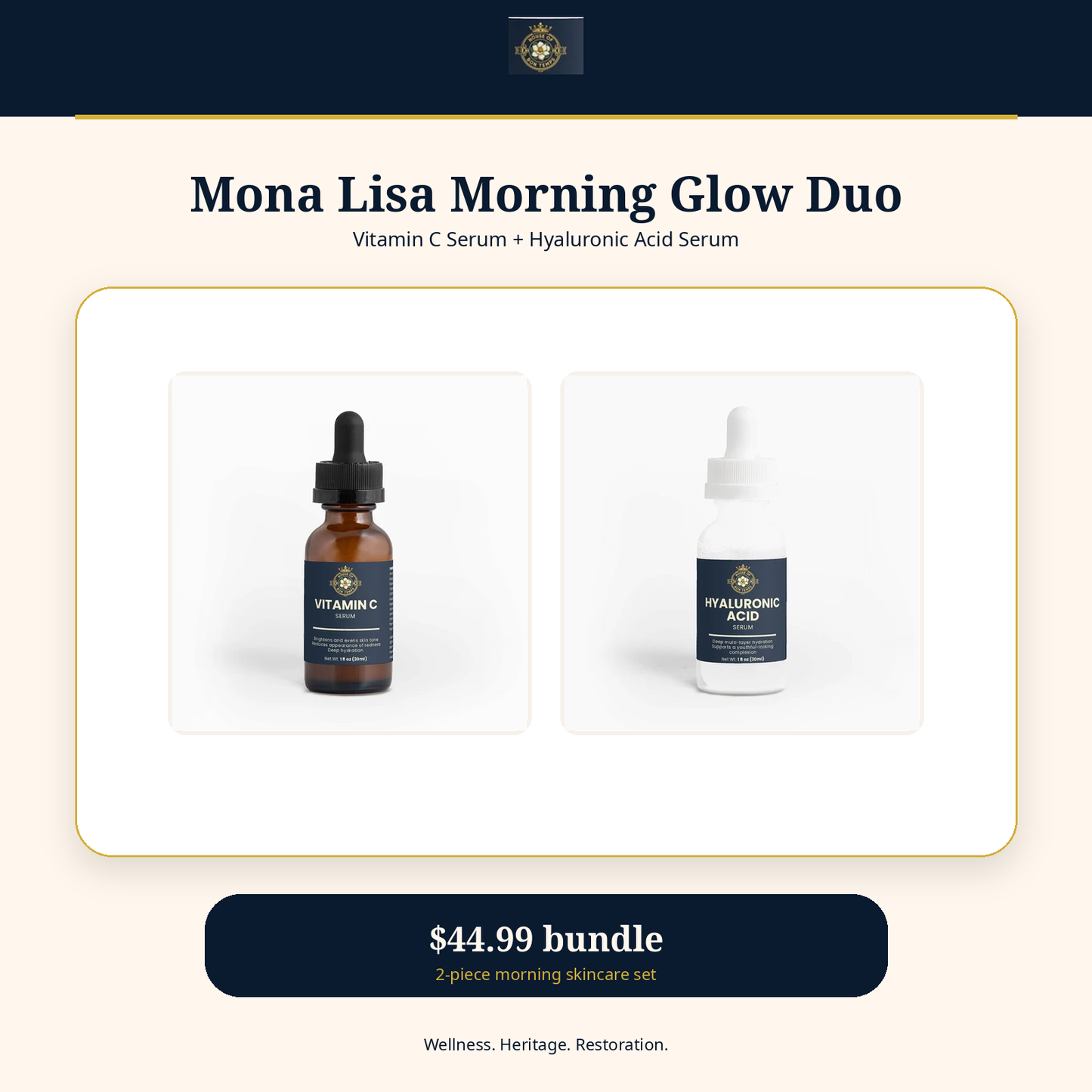 Mona Lisa Morning Glow Duo