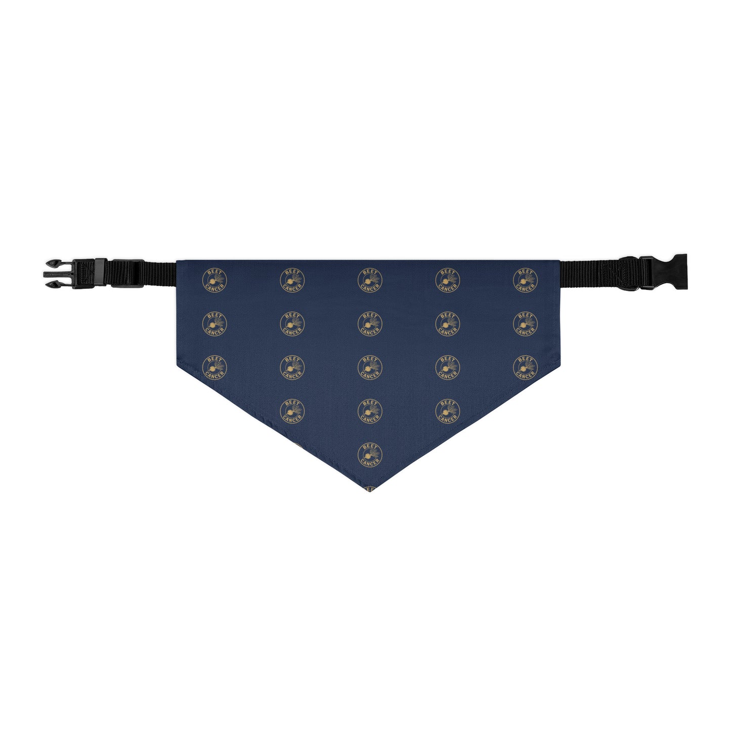 Beet Cancer Collective Navy Pet Bandana Collar