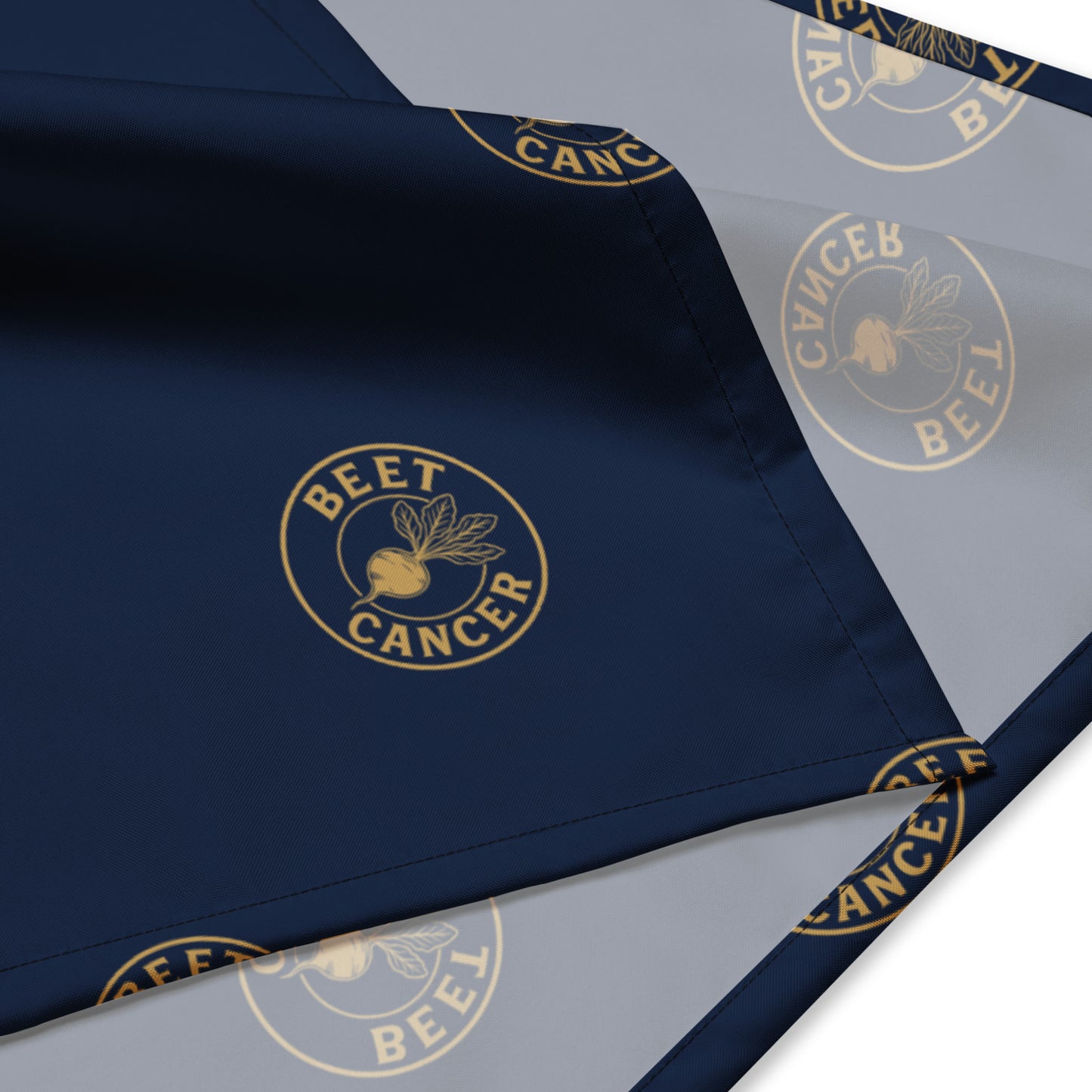 Beet Cancer Signature Navy Bandana – alternate view