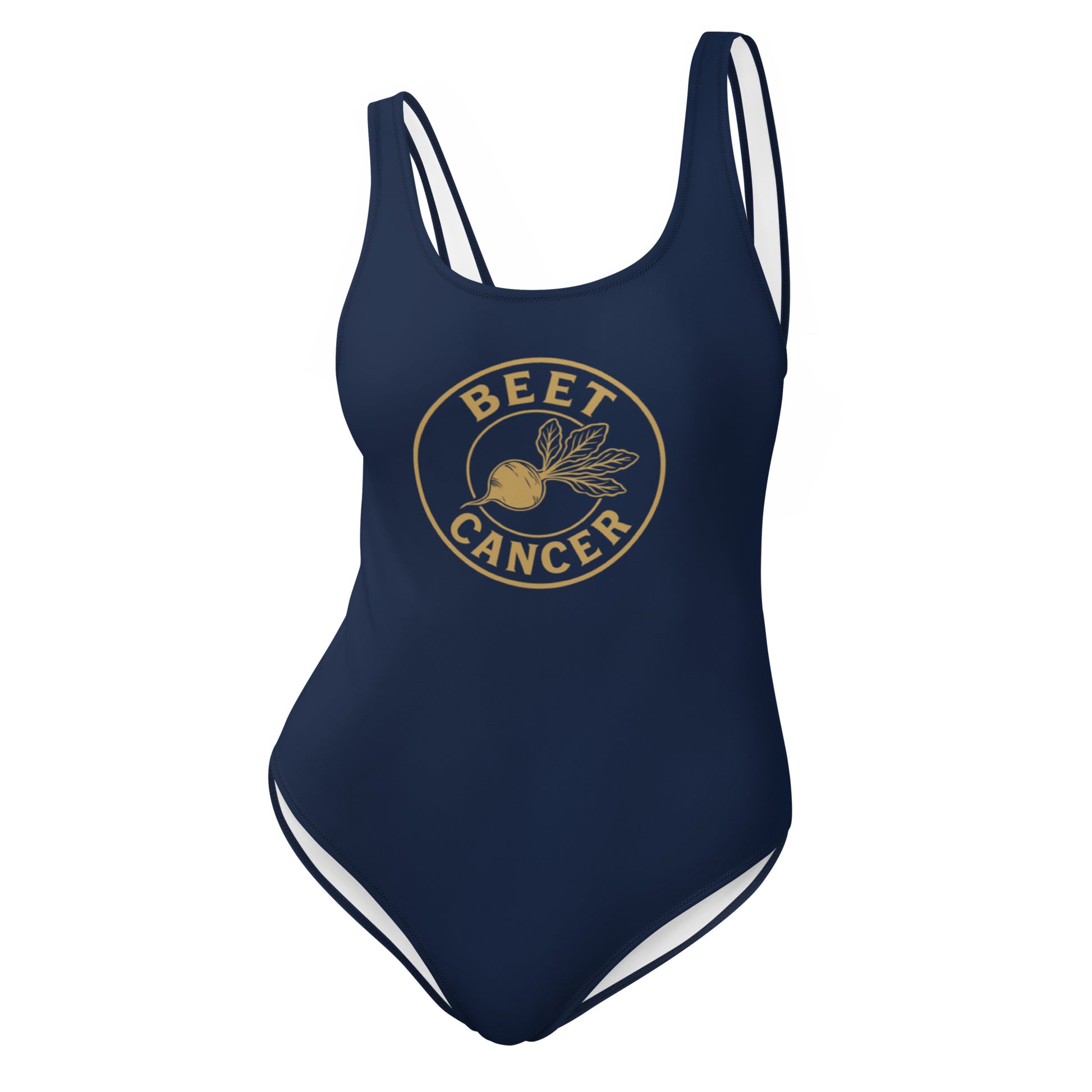 Beet Cancer Collective Signature Navy Swimsuit
