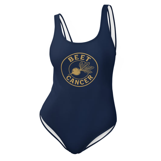Beet Cancer Collective Signature Navy Swimsuit