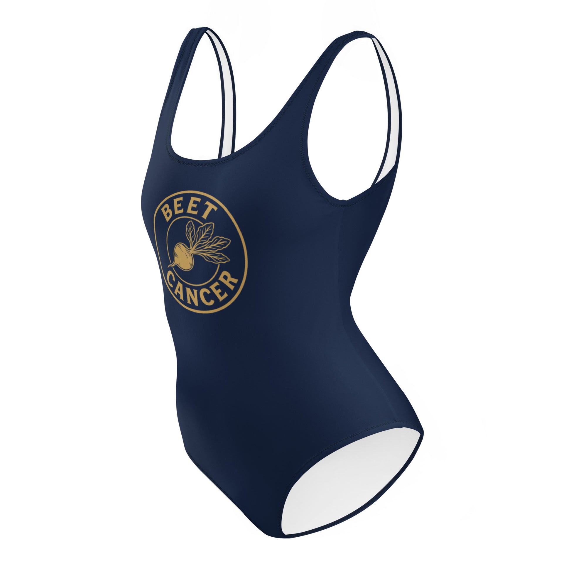 Beet Cancer Collective Signature Navy Swimsuit