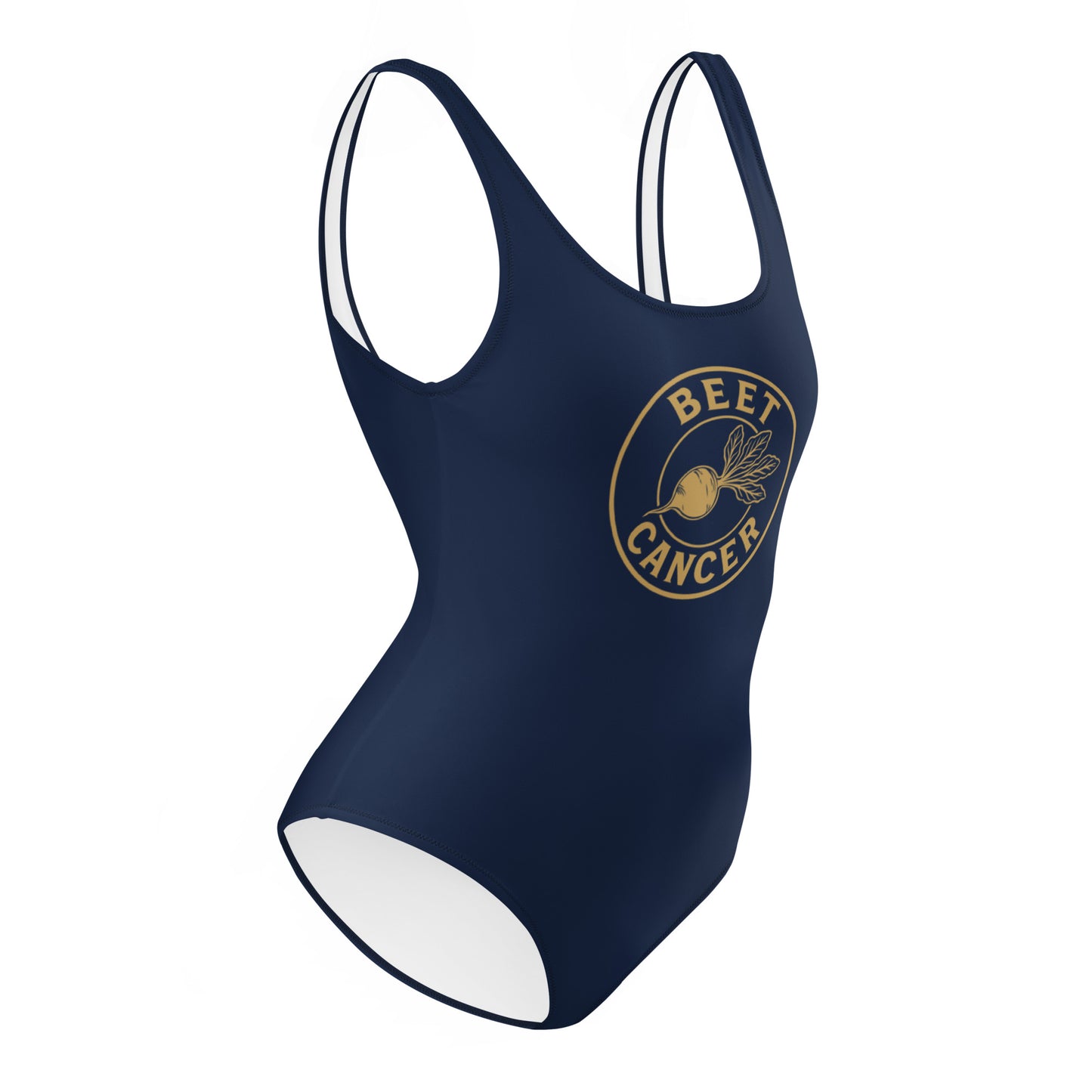 Beet Cancer Collective Signature Navy Swimsuit