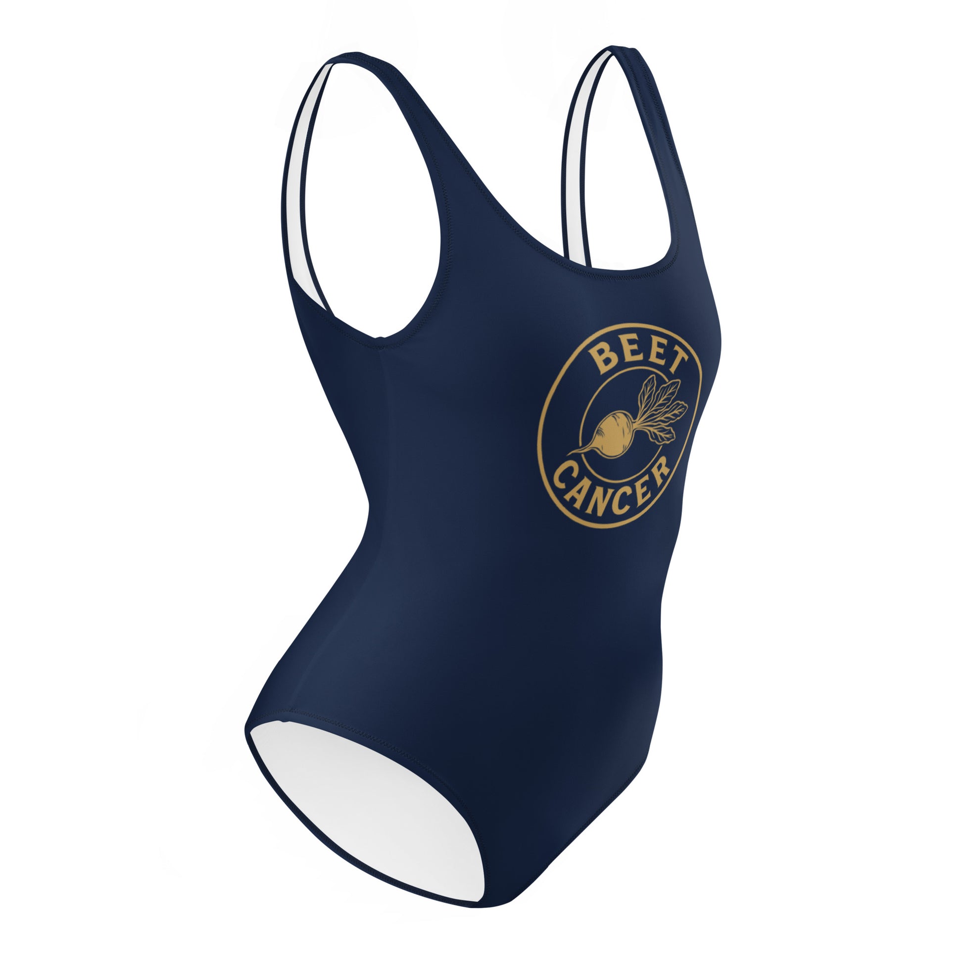 Beet Cancer Collective Signature Navy Swimsuit