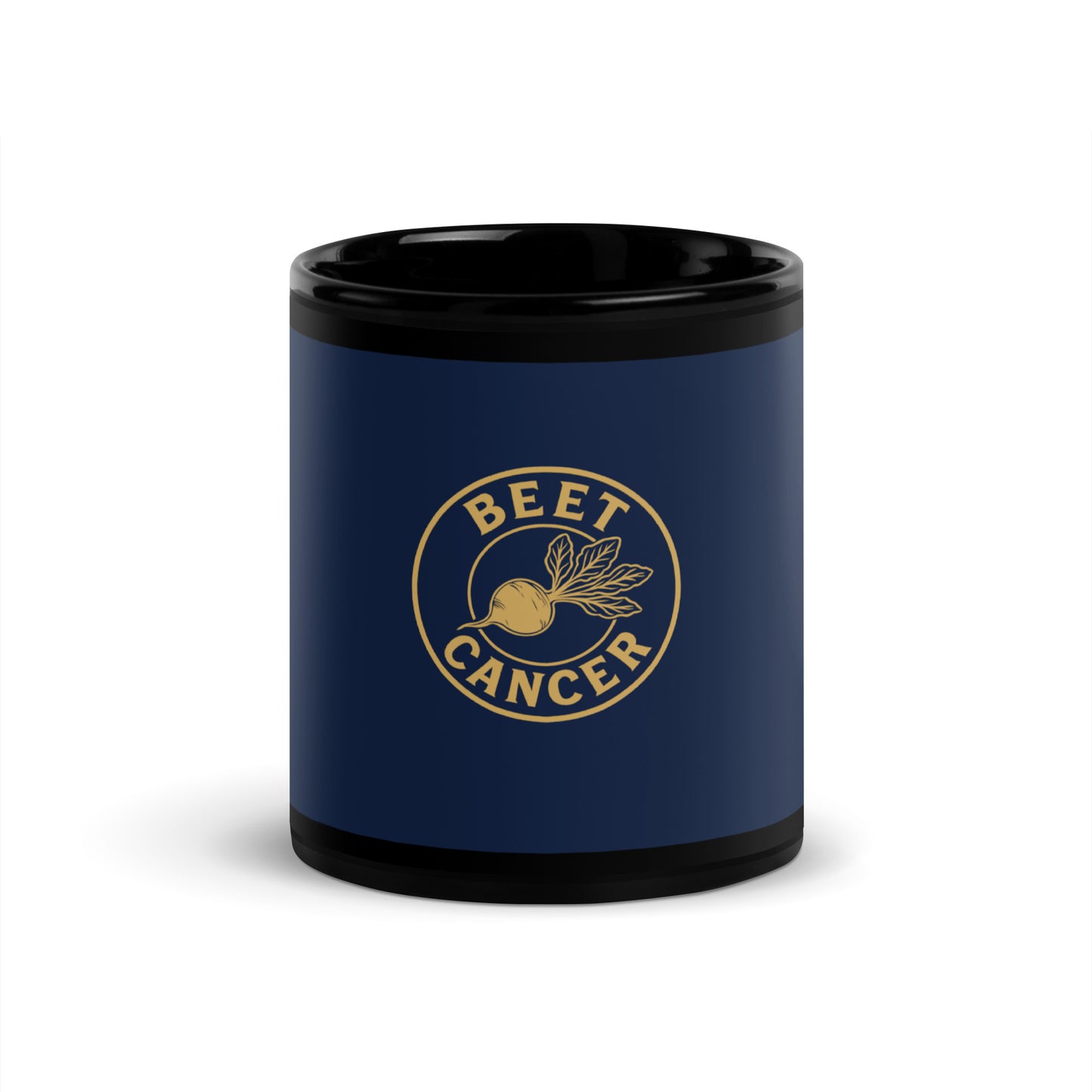 Beet Cancer Collective Signature Navy Glossy Mug