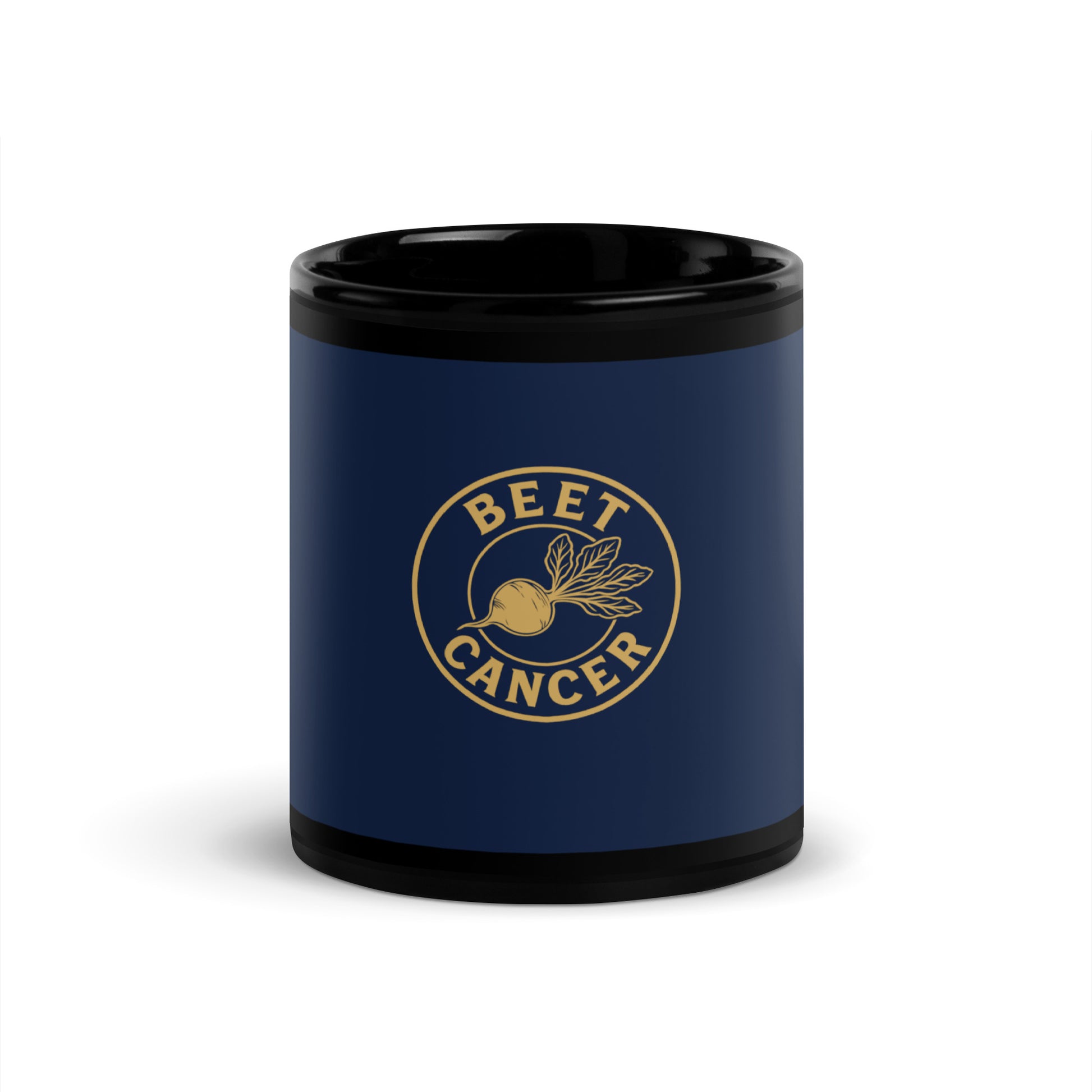 Beet Cancer Collective Signature Navy Glossy Mug