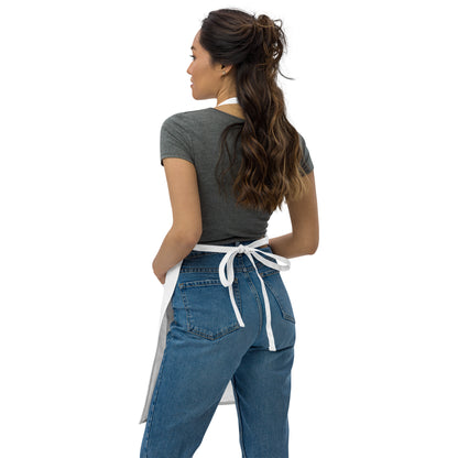 Beet Cancer Collective Magnolia White Embroidered Apron