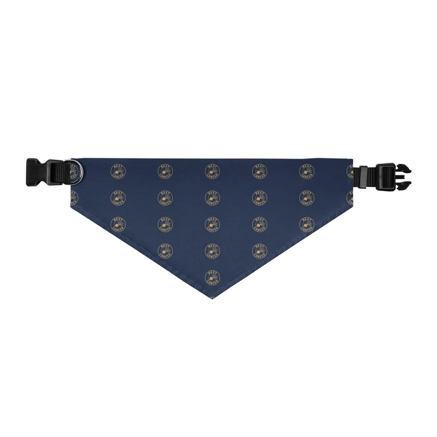 Beet Cancer Collective Navy Pet Bandana Collar