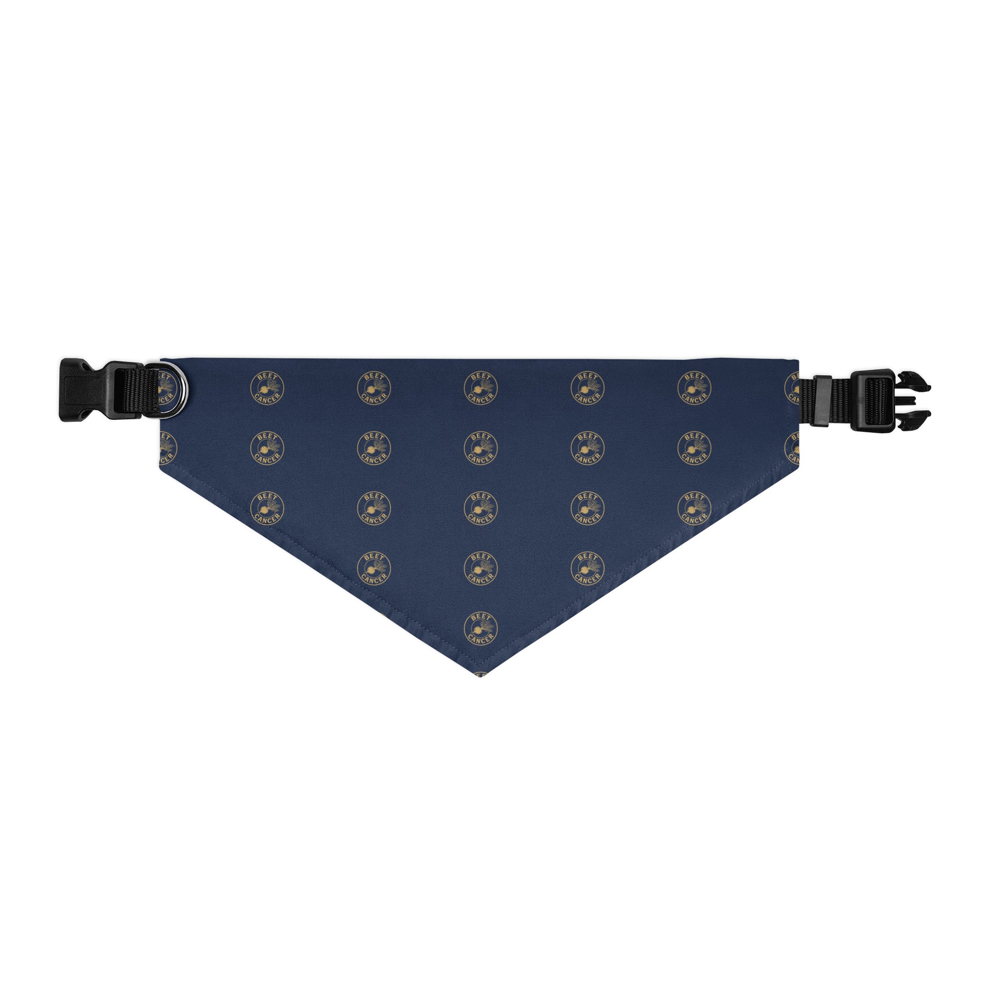 Beet Cancer Collective Navy Pet Bandana Collar